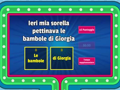 Il complemento diretto o OGGETTO