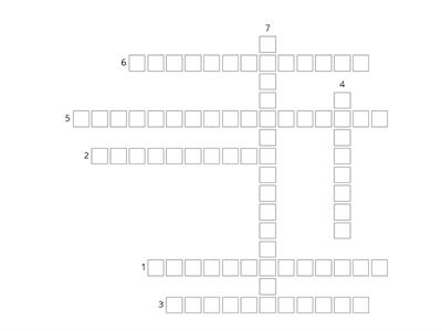MEDIO AMBIENTE - CRUCIGRAMA 3°M