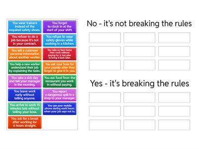 Is it breaking the rules (GREEN)