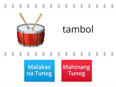 Malakas na Tunog o Mahinang Tunog