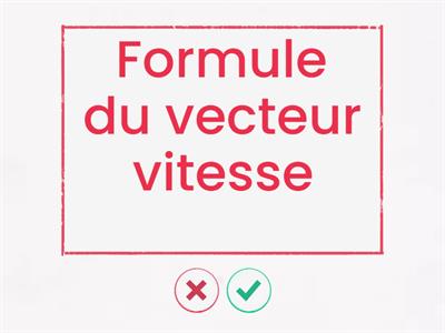 Formule de Physique-chimie 2nde