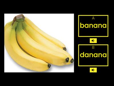 b or d (beginning sound)