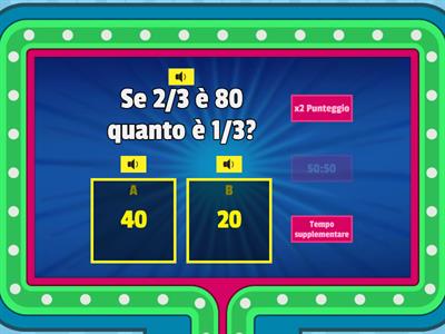 DALLA FRAZIONE ALL'INTERO