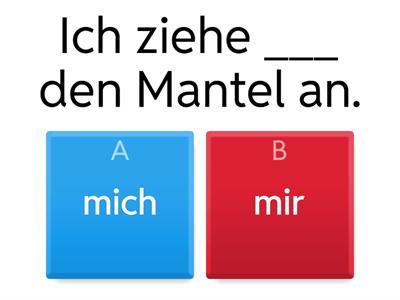 Reflexivpronomen Dativ oder Akkusativ?