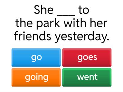 The past simple tense