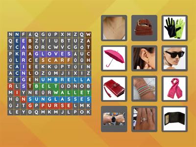 Accessories Wordsearch