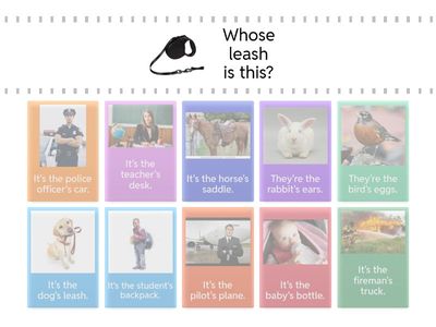 Singular Possessive Nouns Match