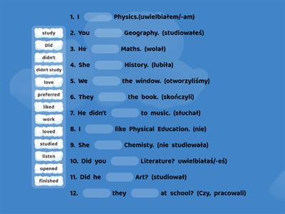 Past Simple-regular verbs