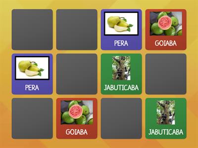 jogo da memoria frutas