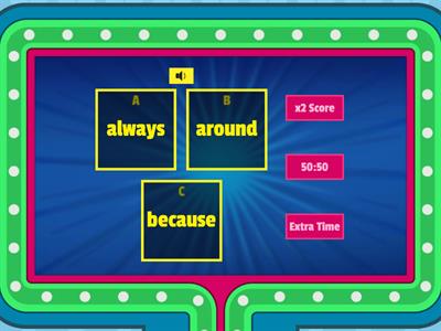 Lvl 4 - Gameshow Quiz - 2nd Grade