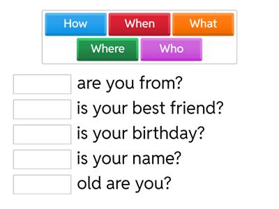 who what where how when