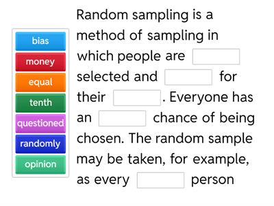 Random sampling