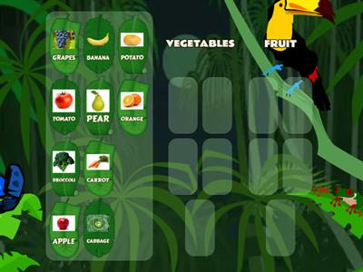 Fruits and vegetables mix