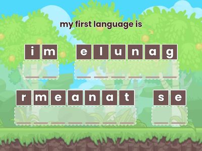 LANGUAGES SPOKEN ~ UNJUMBLE GAME