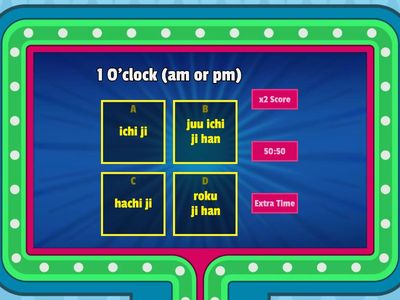 Time in Japanese - ji Game show
