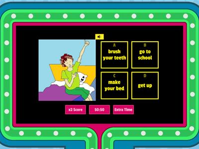 Daily routines (quiz)- Unit 8