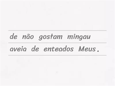 Frases com verbos no presente sobre família.