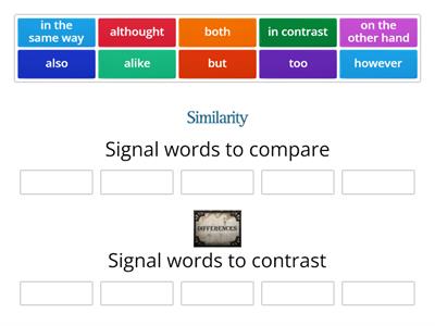 compare/contrast signal words