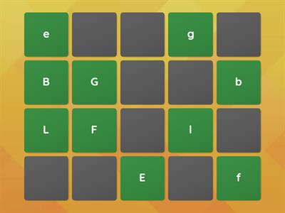 字母大小寫配對