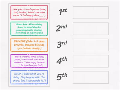 Anger management steps by CoH