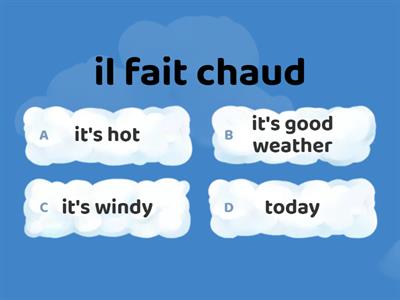 QUIZ Y4 weather phrases