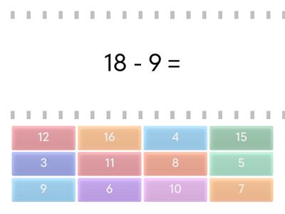 Subtraction within 20