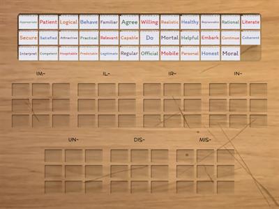 Negative Prefixes. Unit 6.