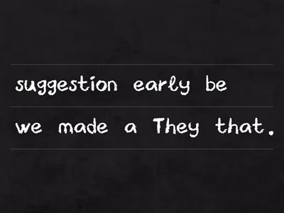 Subjunctive Unscramble