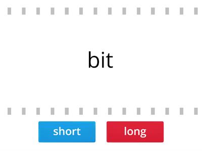 long and short vowels