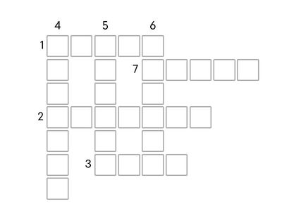 Кроссворд Парные согласные 4 класс