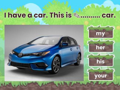 Possesive pronouns (my/your/his/her)