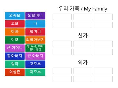 가족을 부르는 말_Family Tree