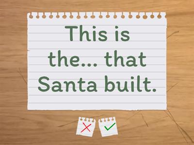 Flashcards_The house that Santa built