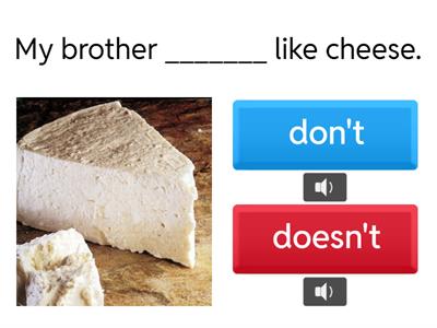 don't or doesn't (A1)