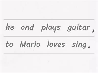 Simple and Compound Sentence Scramble