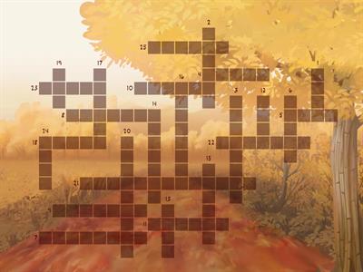 Plural nouns crossword (+irregular)