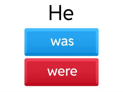 Past - was/were