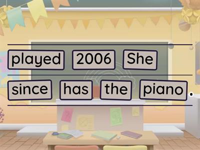 EC - I1-I2 - Unjumble Sentences (Present Perfect Simple and Cont)