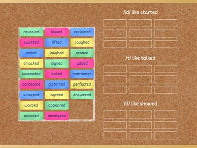 Words ending in "-ed"