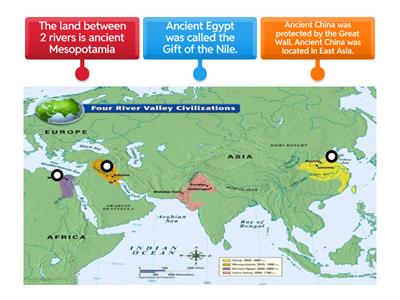 Ancient River Civilizations Map