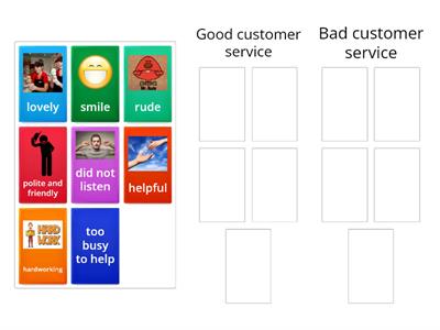 Good and bad customer service