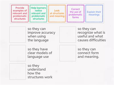 STRUCTURES AND MEANING  CLIL SESSION 2 Match