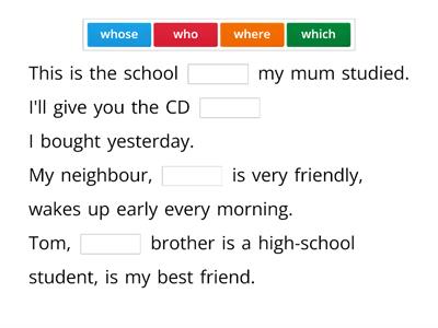 Relative clauses