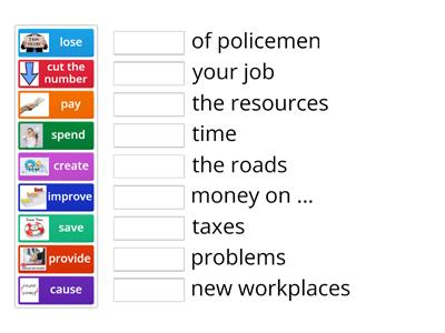 Outcomes Unit 8 Collocations