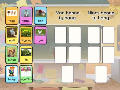 Hallási differenciálás: ty hang 