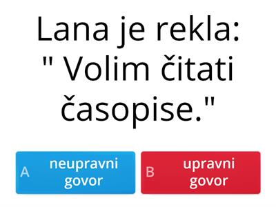 Upravni i neupravni govor