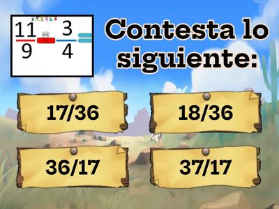 Sumas y Restas de Fracciones con diferente denominador