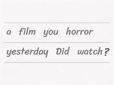 Past Simple negative & interrogative forms