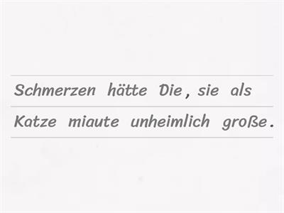 B2 Kap - irreale Vergleichssätze mit "als ob" oder "als" - Reihenfolge (leichter)