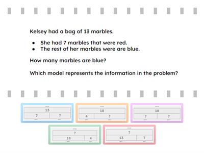 33 PART-PART-WHOLE REPRESENTATION MATCH (2.4C, 2.7C)